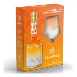 kit licor peachetree com copo
